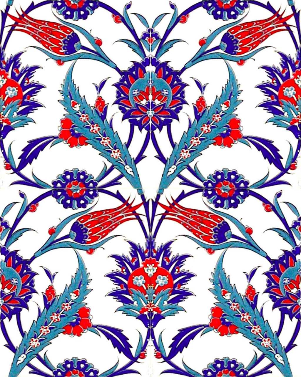 20x25 cm Çini Karo D-313